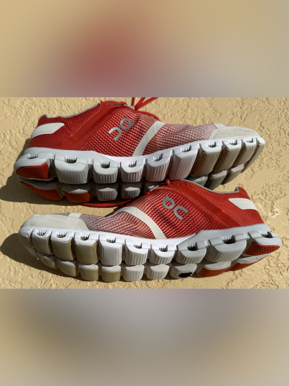 ON CLOUD On Running Cloudflow Rust/Rose Lace Up Running Shoes Women Size 9.5